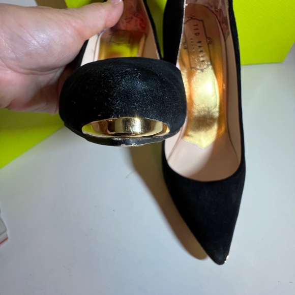Ted Baker London black suede heels size 7 - Picture 8 of 10
